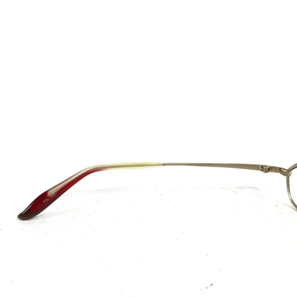 BCPC BP-149 COL.03 Eyeglasses Frames Red Gold Round Oval Full Rim 47-17-134